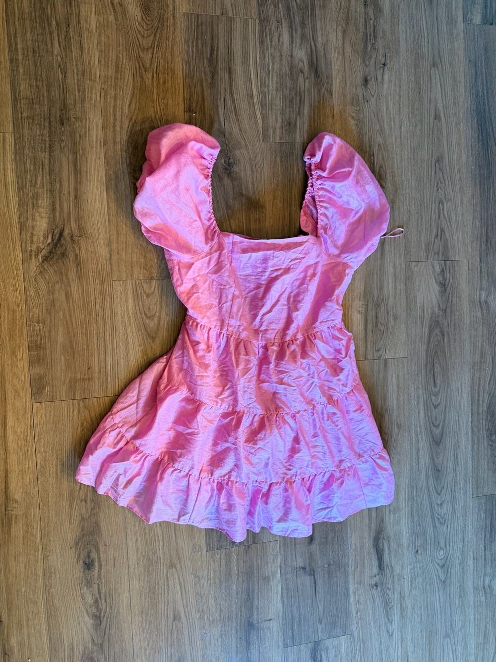 Pink mini dress